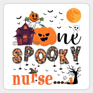 One Spooky nurse Halloween October 31 Magnet